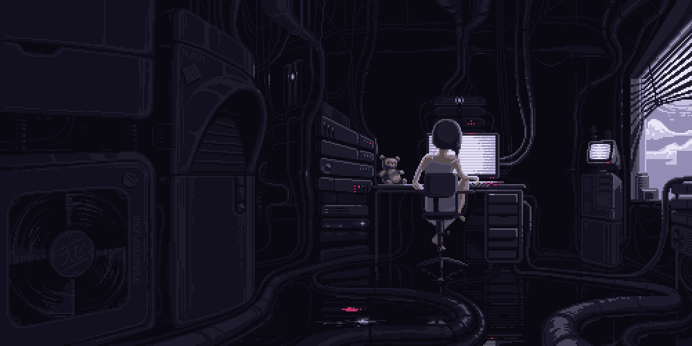 girl on a computer